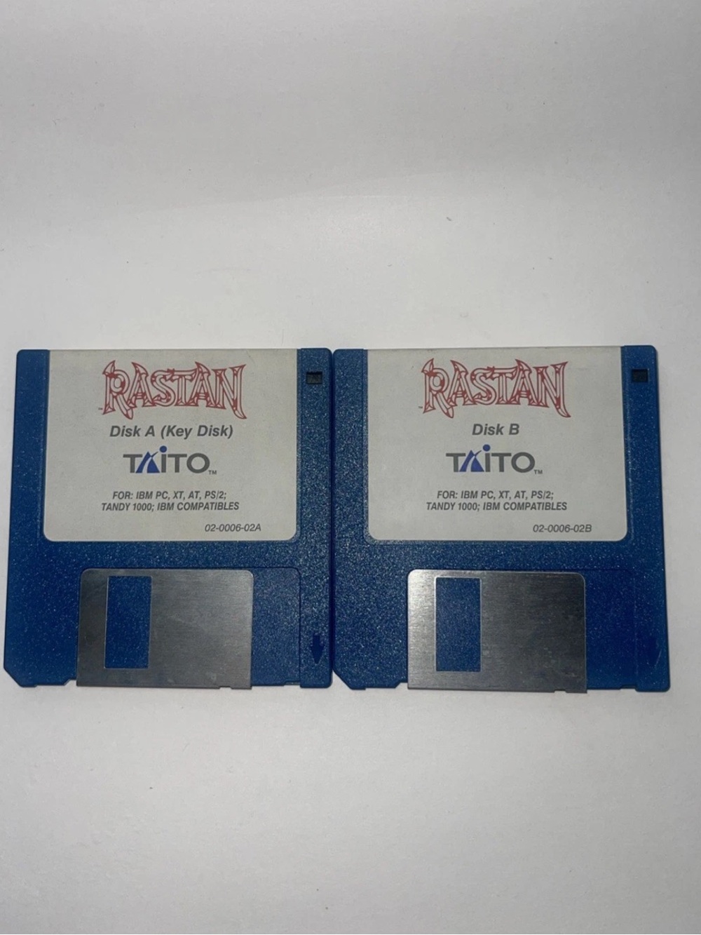 Rastan (IBM PC, XT, AT, PS/2, TANDY 1000; IBM COMPATIBLES) Taito Disks Only